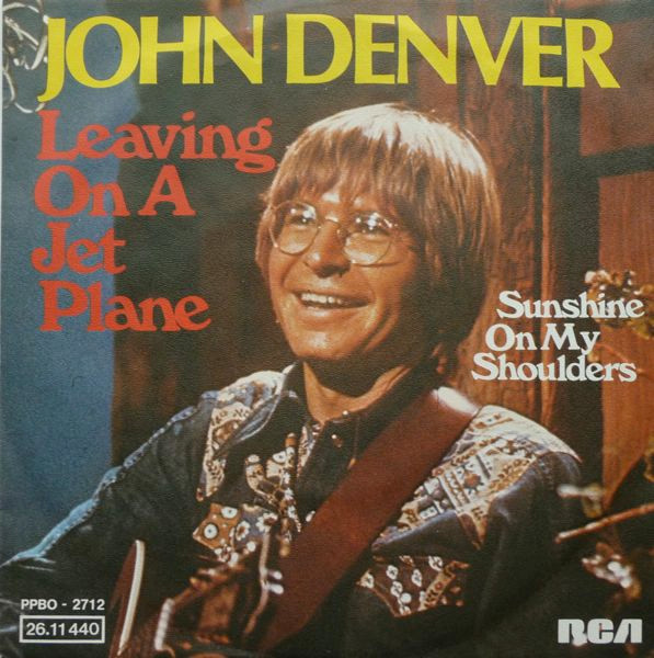 Single artwork for "Leaving on a Jet Plane"