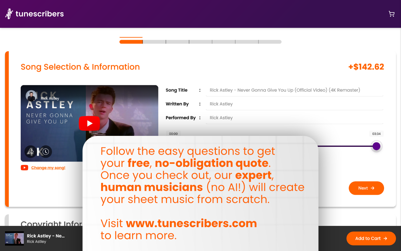 Tunescribers Quote Form