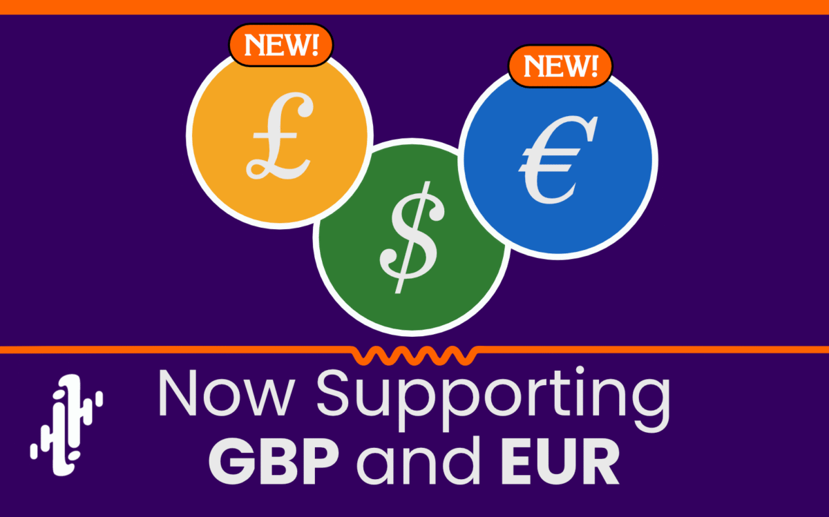 Blog thumbnail showing £, € and $ symbols, with 'NEW!' next to the GBP and EUR symbols.